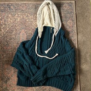 Oversized Pullover Sweater w/ Hood